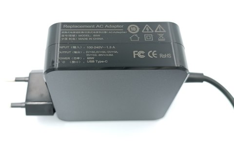 Ładowarka Zasilacz uniwersalny ULTRA PARTS 65W USB-C DELL ASUS LENOVO Ładowarka Zasilacz uniwersalny ULTRA PARTS 65W USB-C DELL ASUS LENOVO