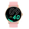 ELEGANCKI SMARTWATCH DAMSKI MENU PL ROZMOWY WODOODPORNY TĘTNO TLEN KALORIE