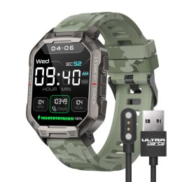 SMARTWATCH MILITARY MENU PL WODOODPORNY IP68 410mAh TĘTNO CIŚNIENIE TLEN HD