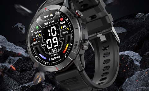 DUŻY SMARTWATCH AMOLED MENU PL WODOODPORNY IP68 TĘTNO CIŚNIENIE TLEN 400mAh
