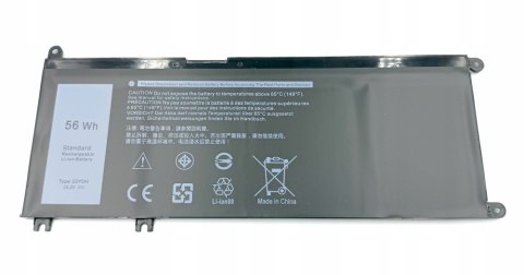 WYDAJNA BATERIA do DELL 33YDH W7NKD 7FHHV Inspiron 3579 3779 5587 3700mAh
