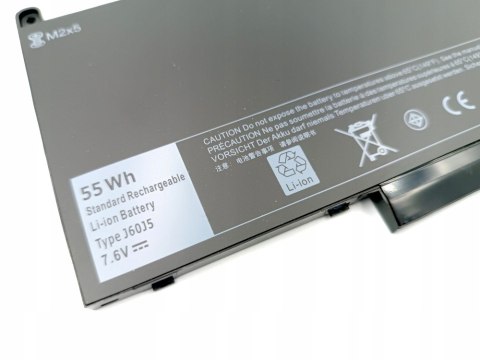 WYDAJNA BATERIA do DELL J60J5 GG4FM MC34Y 242WD 1W2Y2 7CJRC 7.6V 55Wh